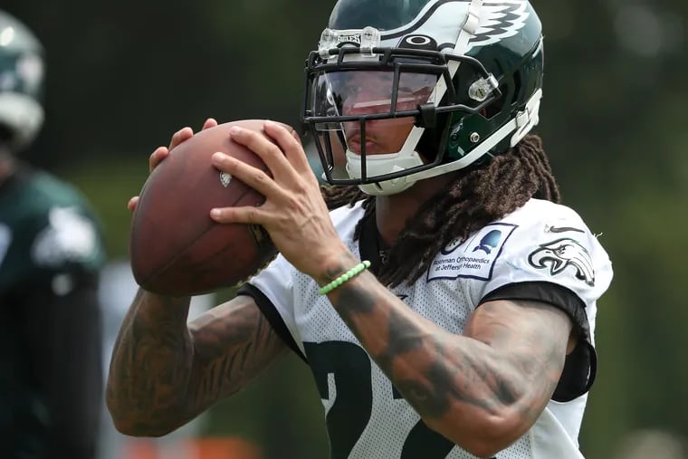 Eagles cornerback Sidney Jones was one of many defenders making plays at training camp on Thursday.