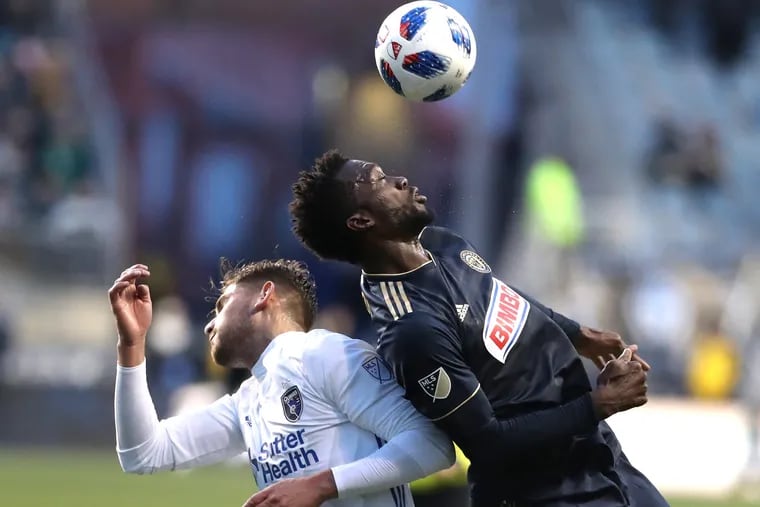 C.J. Sapong had just five goals and three assists in 36 games for the Union last season, playing a combination of striker and winger, while carrying a $525,000 salary.