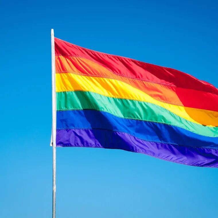 The Gay Pride flag.