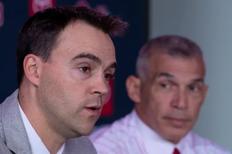 The Phillies demoted general manager Matt Klentak after five non-winning seasons and no playoff appearances.