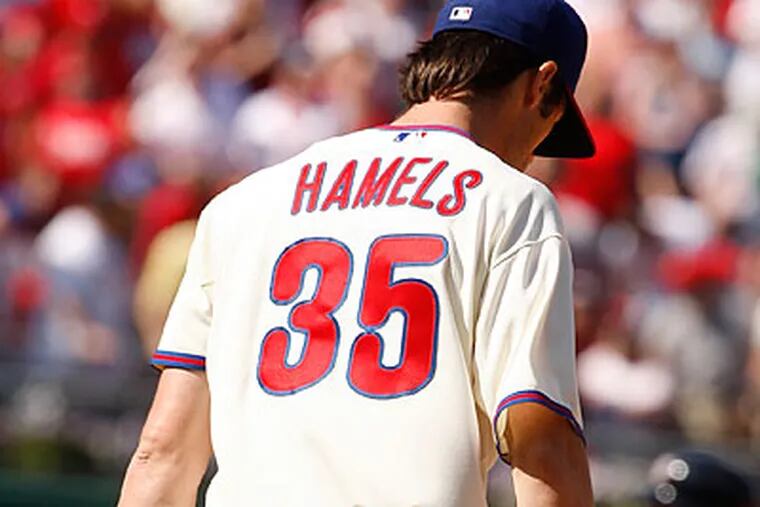 This season, Cole Hamels is 2-1 in his first three starts with a much-improved 3.86 ERA. (Ron Cortes/Staff file photo)