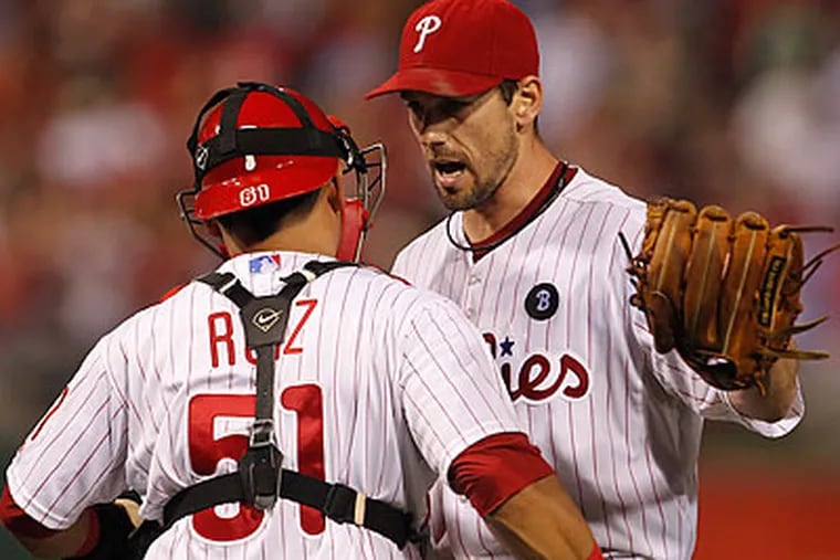 Cliff Lee threw his third consecutive complete game shutout in the Phillies' 5-0 win over the Red Sox. (Ron Cortes/Staff Photographer)