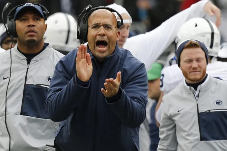 “This is just another opportunity to go out and evaluate the guys,” Penn State coach James Franklin says about the Blue-White game.