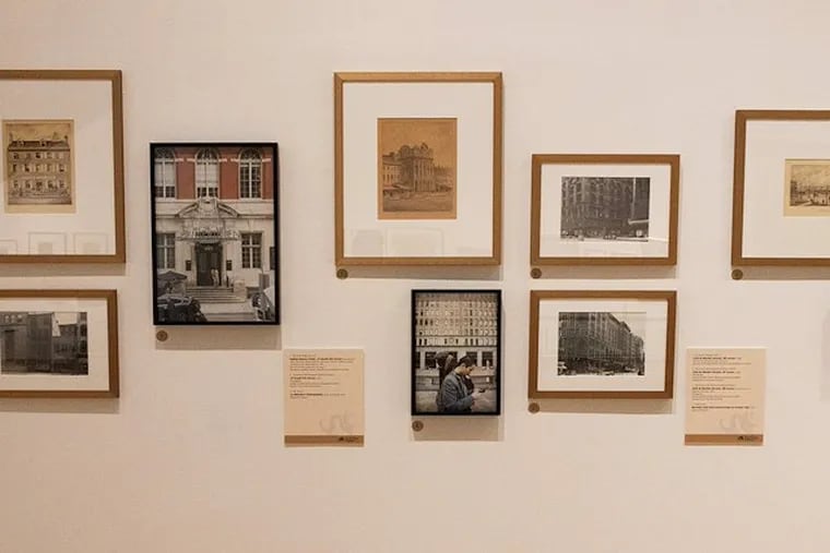 "Seeing Philadelphia," the exhibit that displays a selection from Drexel University's Atwater Kent Collection, is a collection of varied views of Philadelphia through prints, drawings, photographs, paintings, and maps. On view at PAFA through Sept. 5 at the Frances M. Maguire Gallery.