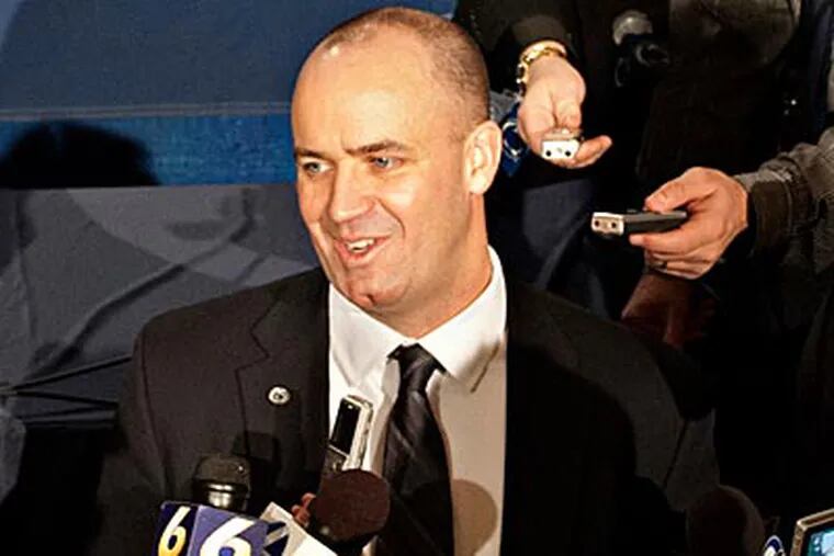 Bill O'Brien was introduced as the new Penn State football coach on Saturday afternoon. (Andy Colwell/AP)