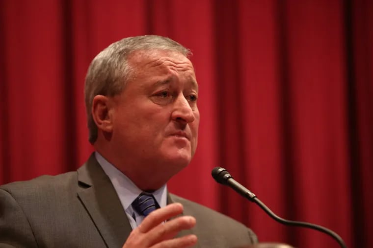 Jim Kenney speaks during the Philly Tech Week mayoral forum at Free Library of Philadelphia on Monday, April 20, 2015. ( STEPHANIE AARONSON / Staff Photographer )