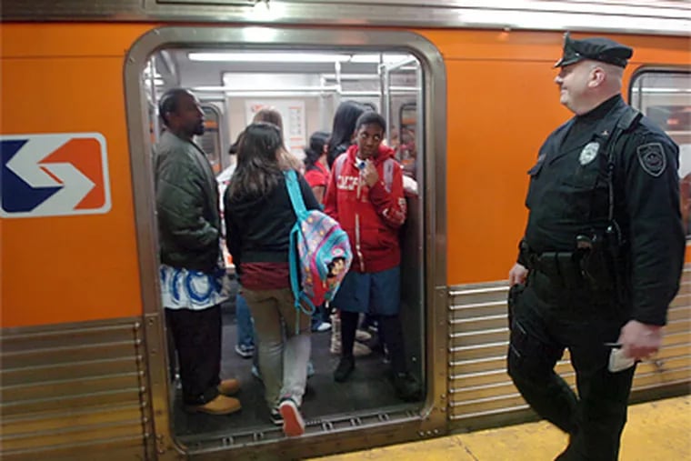 SEPTA's police have been without a contract for 30 months, and the union membership has rejected three tentative agreements - most recently last month. (Sarah J. Glover/Inquirer)