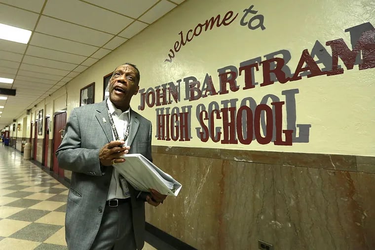 Ozzie Wright, a retired Army captain , was sent to Bartram High last week to help restore order. He has tackled such assignments in the past, including in West and South Philadelphia. DAVID SWANSON / Staff Photographer