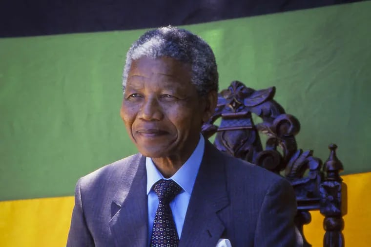 The day after his release from prison, Nelson Mandela radiated cheer as he prepared to speak to the press about his plans for changing the country.