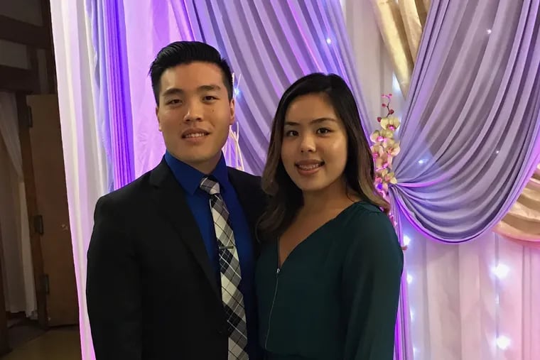 Brian Diu, 28, with his sister Connie Diu. Brian was killed in December 2019 when a gas main explosion near his South Philadelphia home caused the building to collapse and ignite. Now, Connie is suing the city and its utility company for negligence.
