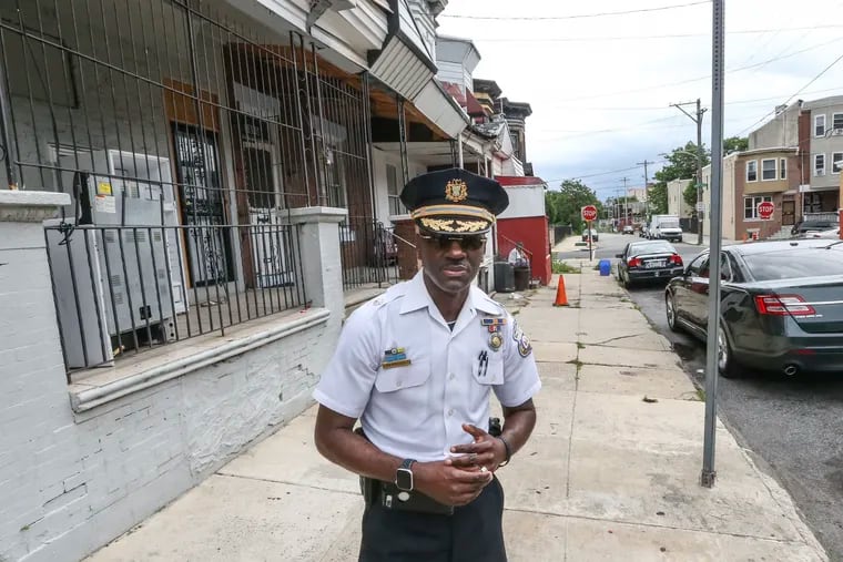 Inspector Deshawn Beaufort is the commanding officer of the Northwest Police Division where we are exploring violence in that area. Beaufort in his grandmother's Mt Airy neighborhood.