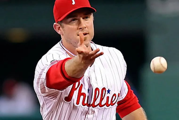 Chase Utley played both games of a doubleheader in Clearwater yesterday. (Steven M. Falk/Staff file photo)