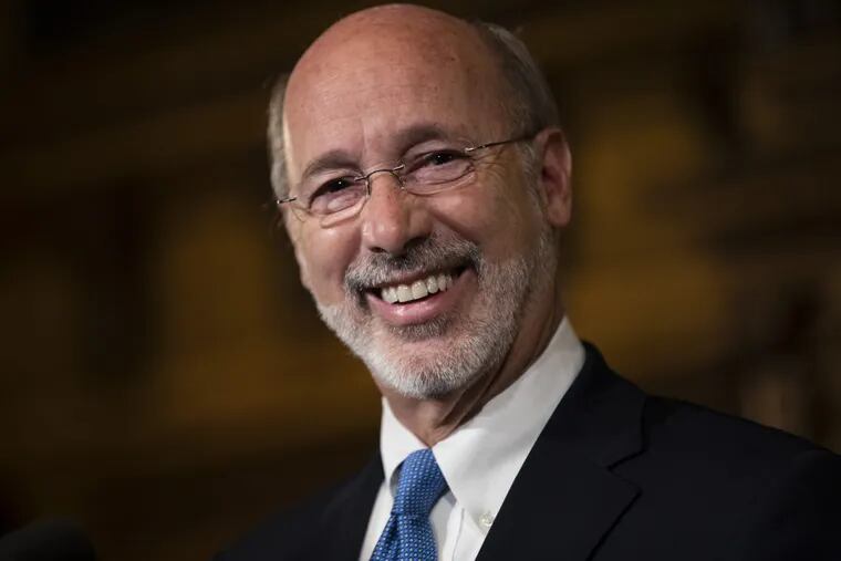 Gov. Tom Wolf was a convert to the idea of moving away from defined pension benefits for state workers.