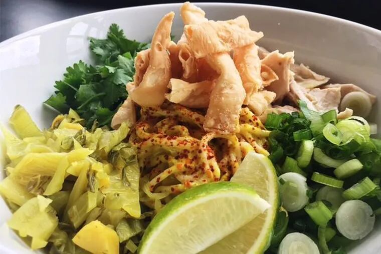 Khao Soi at Stock in Fishtown, adapted from the Northern Thai dish.