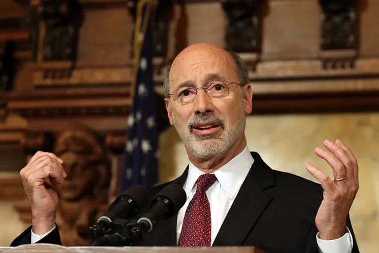 Poll finds voters are frustrated with Legislature, not Gov. Wolf. (CHRIS KNIGHT/ASSOCIATED PRESS)