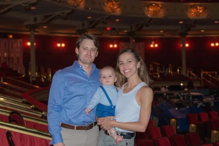 Matthew and Ana with Mateo at the Academy of Music. #submittedImage