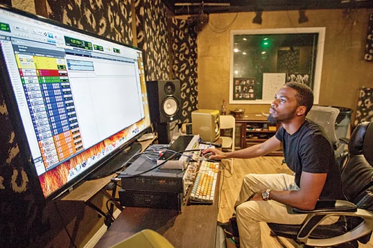 Up-and-coming rapper Armani White, 20, at P & D Studios in Philadelphia. (Photo: Colin Kerrigan / Philly.com