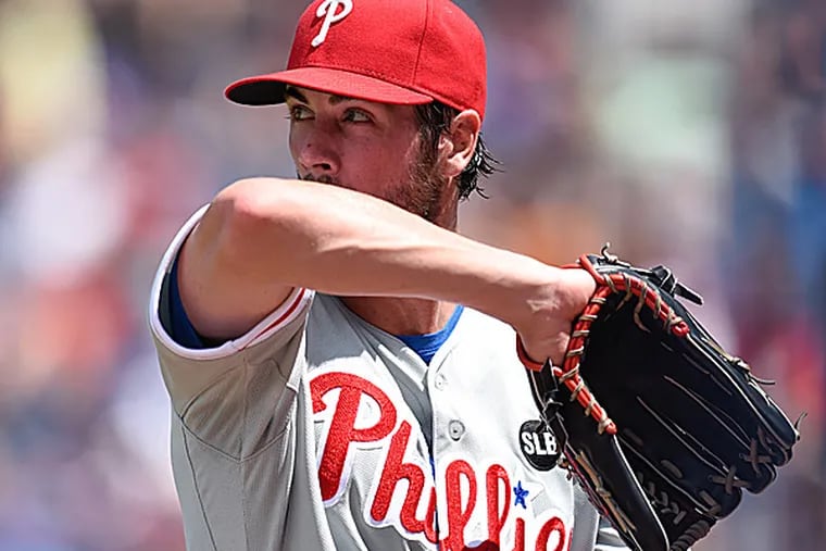 Phillies starting pitcher Cole Hamels.