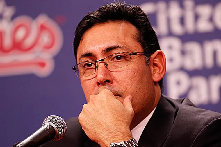 The bulk of the work is finished, but Ruben Amaro Jr. isn't finished with his offseason shopping. (Yong Kim/Staff Photographer)