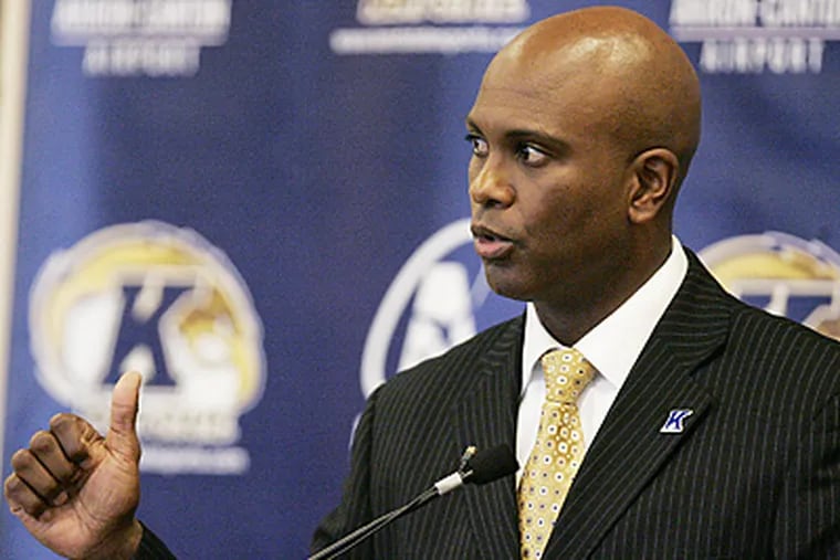 Newly named Kent State football coach Darrell Hazell talks about the challenges the team faces. (AP Photo, Michael Cardew)