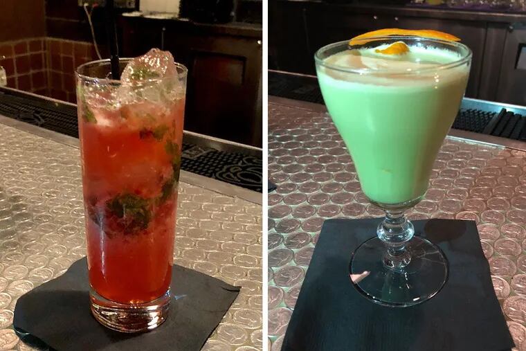 Two drinks that Hop Sing Laundromat’s Le created for Han Dynasty.