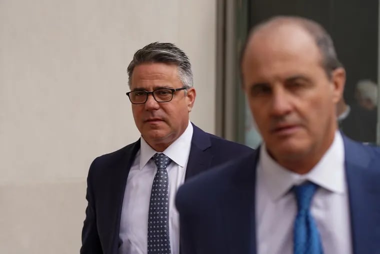 Bobby Henon leaves the James A. Byrne U.S. Federal Courthouse on Nov. 15, 2021. Henon was convicted of nine counts, including both charges as well as federal program bribery. He was acquitted of eight additional counts including honest services fraud and federal program bribery.