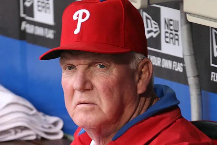 Phillies manager Charlie Manuel. (Yong Kim/Staff Photographer)