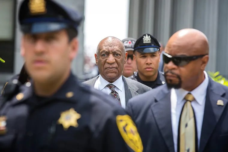 Bill Cosby attends a preliminary hearing at the Montgomery County Courthouse in Norristown, where a judge ruled there is sufficient evidence for the sex-abuse case against the comedian to proceed to trial.