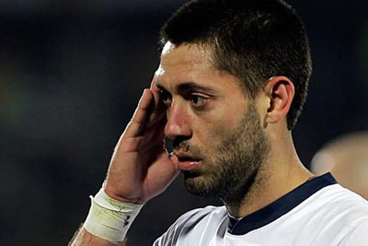 Clint Dempsey and the U.S. soccer team lost to Ghana, 2-1, in the World Cup's Round of 16 Saturday. (AP Photo / Elise Amendola)
