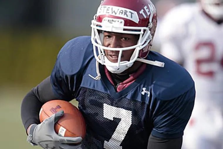 Temple quarterback Chester Stewart started the first seven games as a junior last season. (Ed Hille/Staff Photographer)