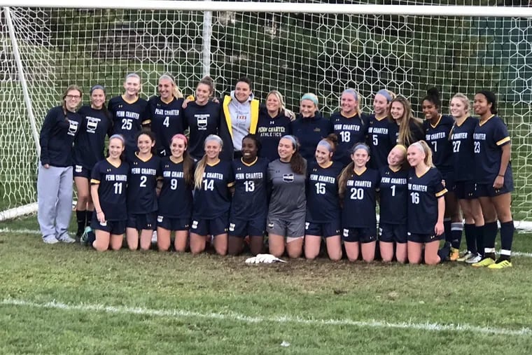The Penn Charter girls' soccer team won the Inter-Ac League title on Tuesday.