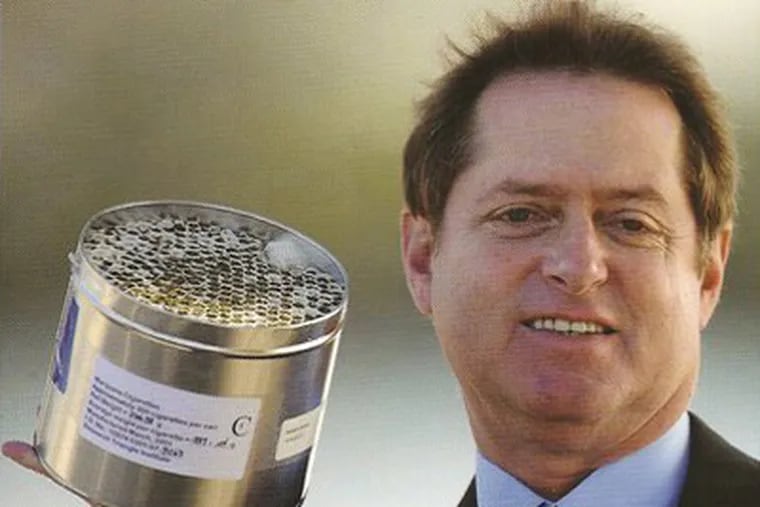 Rosenfeld, 61, continues to get a monthly supply of 300 pre-rolled joints in a silver canister from a government-authorized farm in Mississippi to help treat a rare bone-tumor disorder. He brought a canister filled with the joints before the Pennsylvania Senate Law and Justice Committee. (Facebook)