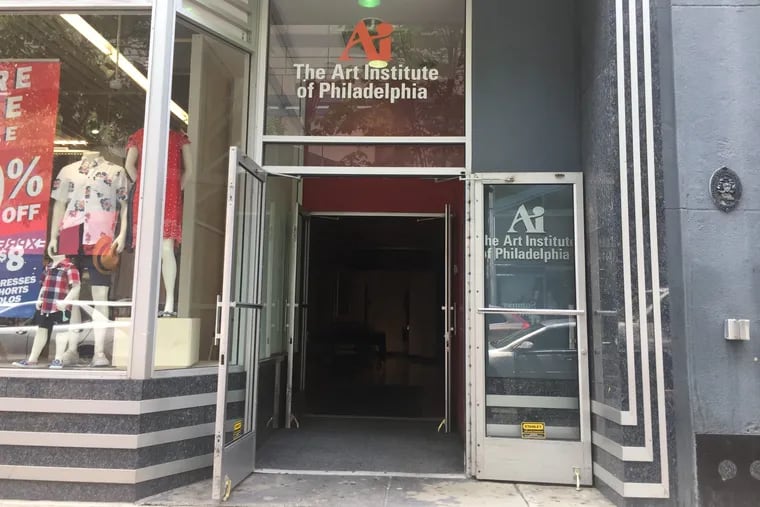 The Art Institute of Philadelphia has stopped accepting new students and told city and state officials that it is closing on Aug. 28.