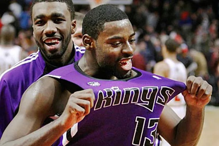 Tyreke Evans, a Philadelphia native, is a candidate for rookie of the year. (AP Photo/Charles Rex Arbogast)