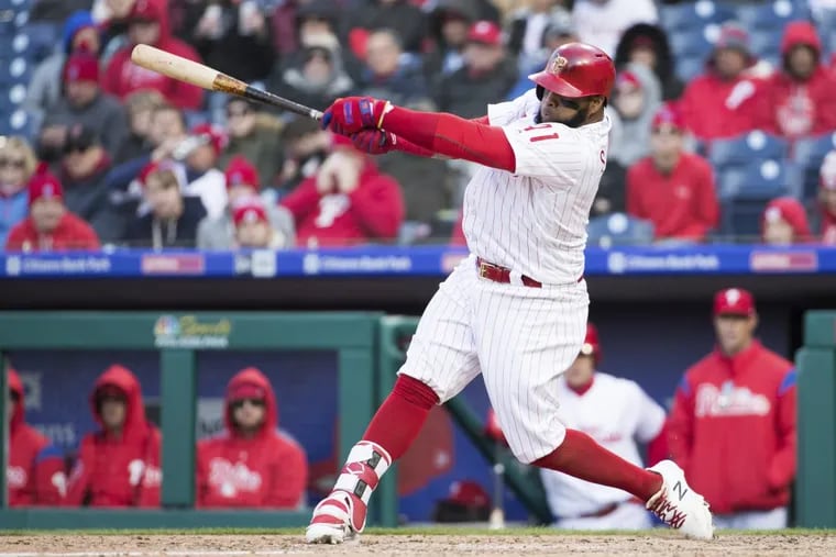 Phillies first baseman Carlos Santana’s common statistics are bad, but the Phillies have been impressed with what lies deeper.