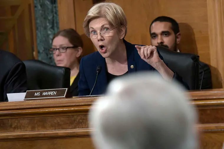 Sen. Elizabeth Warren hammers Wells Fargo CEO John Stumpf during hearings into the bank's practice of encouraging its workers to open fake accounts to pad its books, and then firing them.
