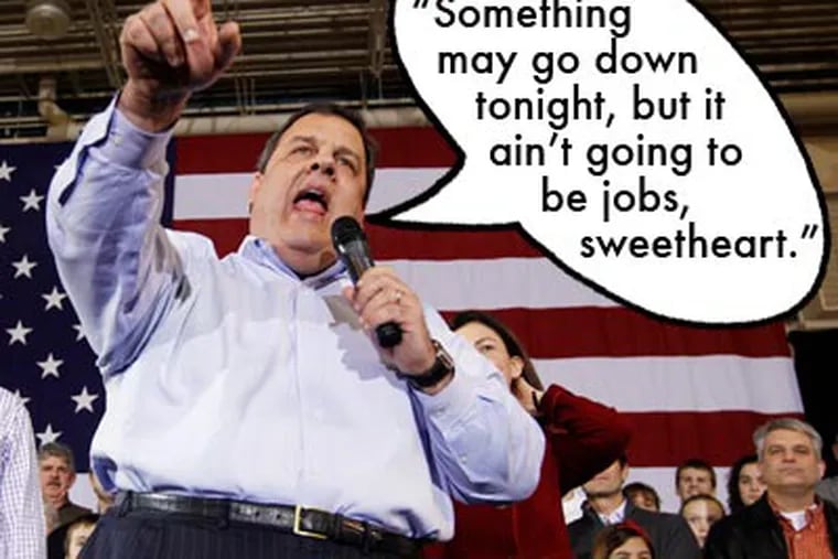 N.J. Gov. Chris Christie's response to female hecklers during a N.H. rally for Mitt Romney has raised eyebrows among some.
