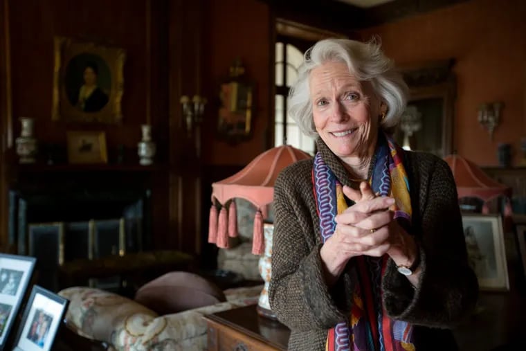 Joan Mackie smiles when recalling family stories in her late grandparents’ estate, Ardrossan, in Villanova.