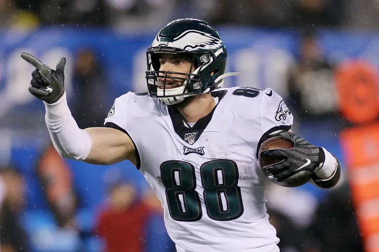 Eagles tight end Dallas Goedert apparently was not seriously injured in the attack.