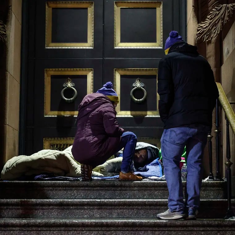 Outreach workers from the city's Office of Homeless Services conduct their winter point-in-time count of people living on the streets in January. The office is under immense scrutiny for overspending its budget for four years.