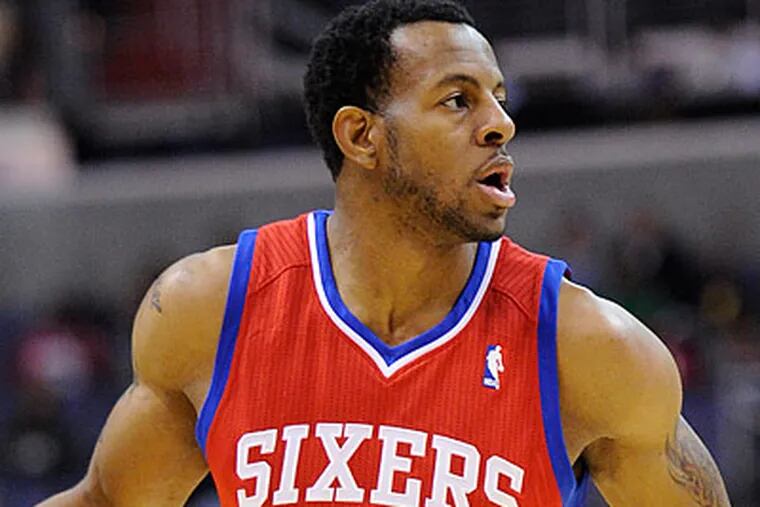 Andre Iguodala was the only Sixers player selected to play in the NBA All-Star Game. (Nick Wass/AP)