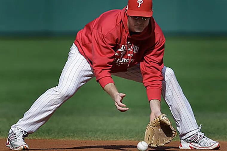 Chase Utley is "not hurt,” Phillies manager Charlie Manuel insisted Sunday. (David Maialetti/Staff Photographer)