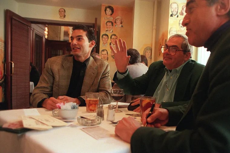 At the Palm in 1997 (from left): Marc Brownstein, Bob Greenberg, and Berny Brownstein.