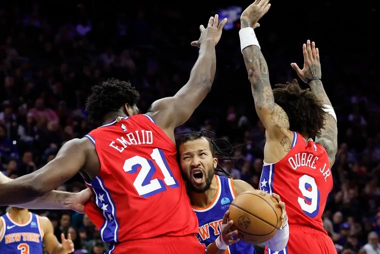 Knicks guard Jalen Brunson was New York's No. 1 star on Friday night against the Sixers.