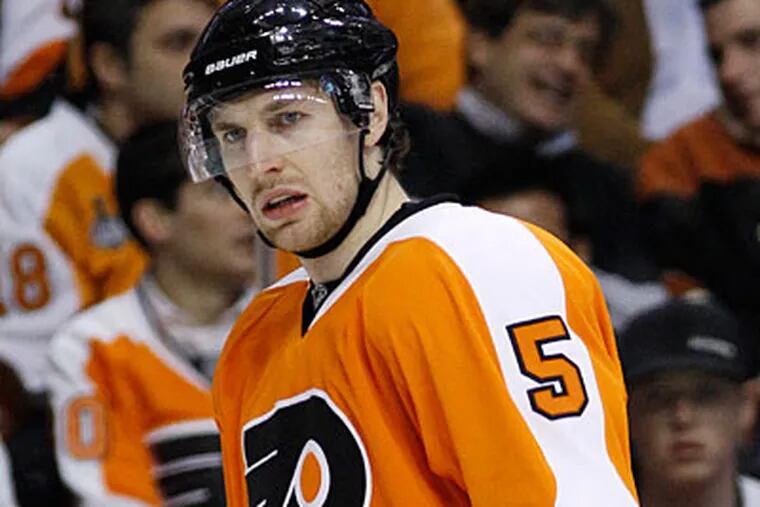 Braydon Coburn is the Flyers' player representative. (Matt Slocum/AP)