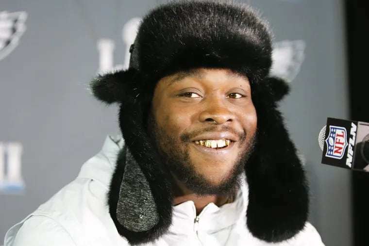 Eagles defensive tackle Timmy Jernigan smiles answering questions during a media availability on Tuesday, January 30, 2018 at the Mall of America in Bloomington, Minn. Jernigan missed practice due to an illness earlier in the week, but is feeling better.