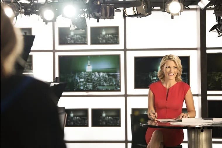 Megyn Kelly on the set of her NBC News show, “Sunday Night”