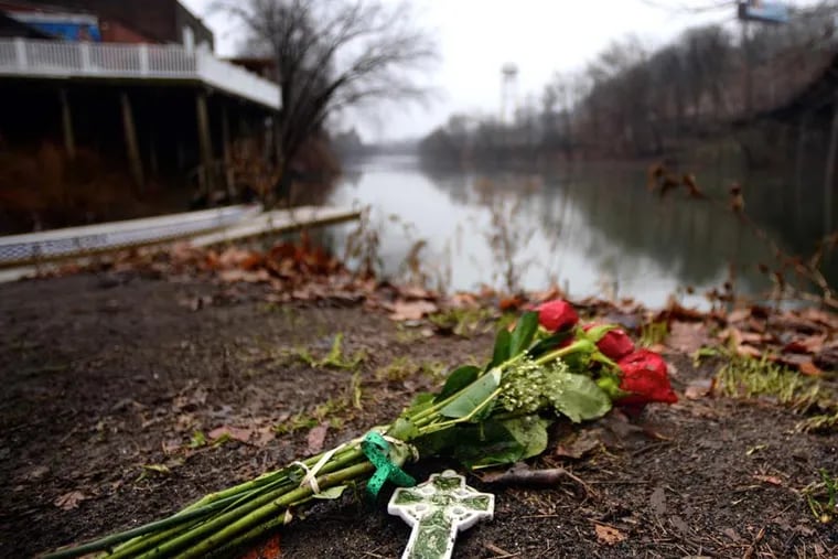 Manayunk the morning after missing student Shane Montgomery's body was found in the Schuylkill.  ( Tom Gralish / Staff Photographer )
