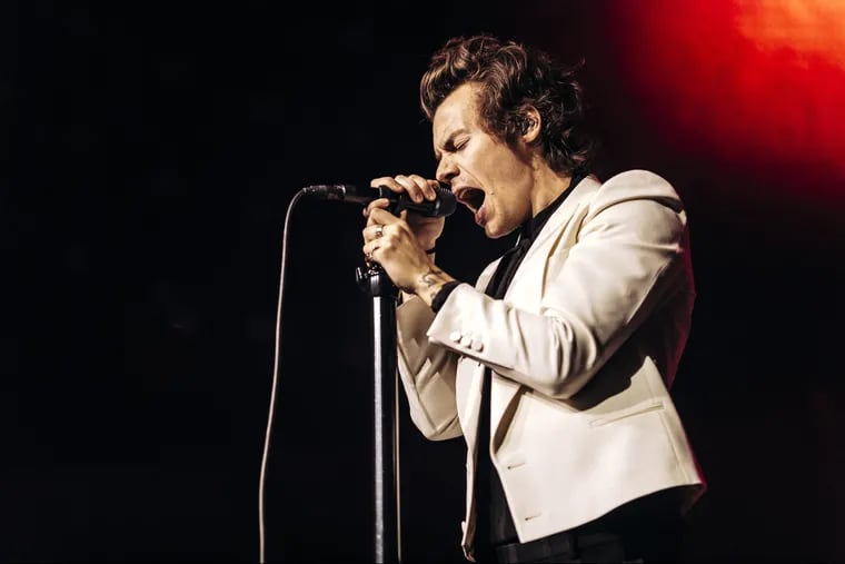 Harry Styles at the Wells Fargo Center in June 2018.
