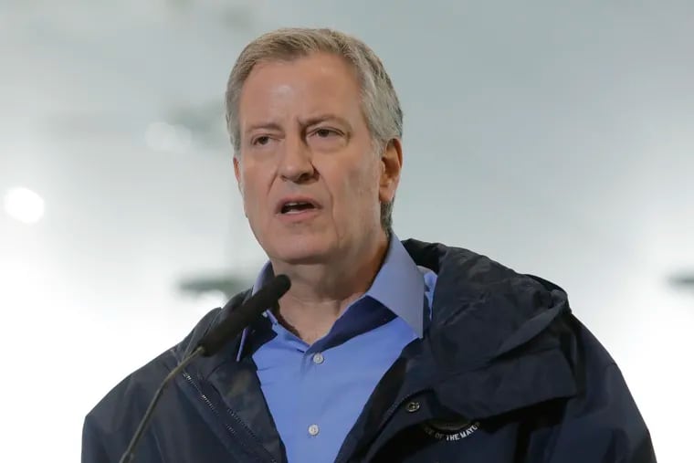 New York Mayor Bill de Blasio says the number of contact tracers in his city will swell by 1,000 by the end of May, as part of the city's Test and Trace Corps.
